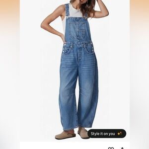 Amazon Women's Blue Denim Overalls